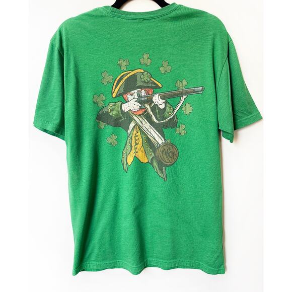 St Paddy St. Patrick's Militia Graphic VIntage T-shirt,  Large - Picture 1 of 4